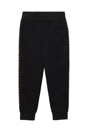 Black cotton track pants BURBERRY KIDS | 8068431A1189